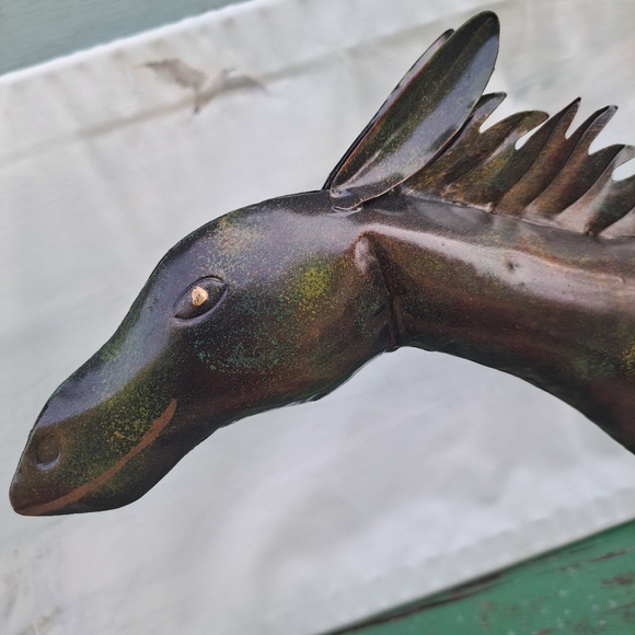 Metal Horse Sculpture Brutalist Style - Picture 16 of 17